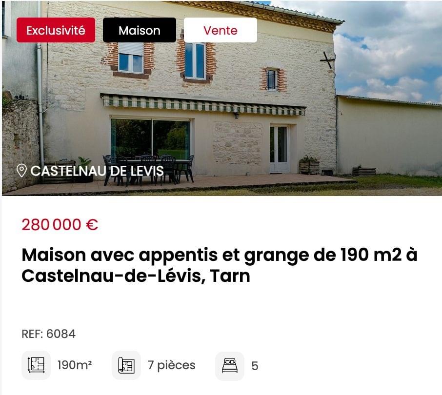 Maison familiale au Castelnau de levis