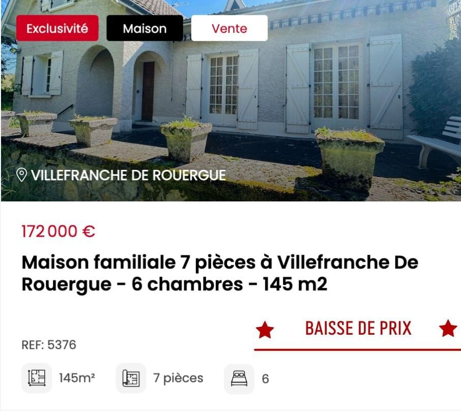 Maison Villefranche de rouergue